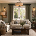 Lacey Herringbone Texture Linen Blend Curtains