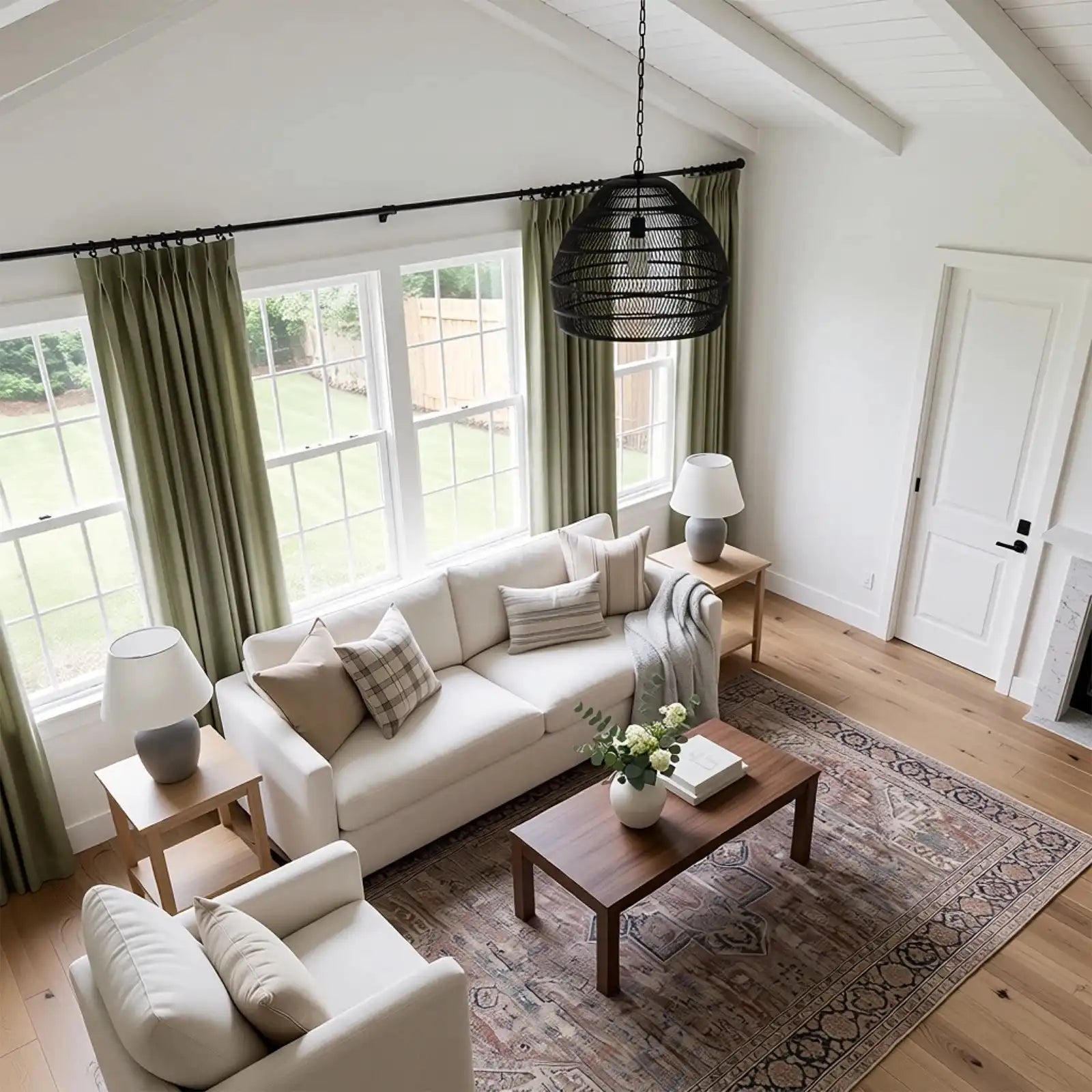 Lacey Herringbone Texture Linen Blend Curtains