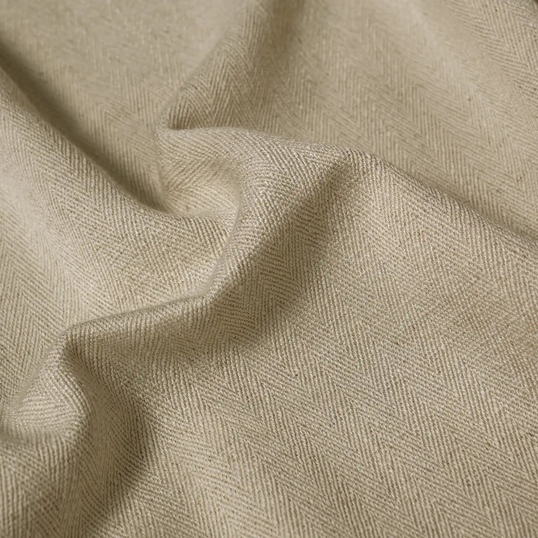 Lacey Herringbone Texture Linen Blend Curtains