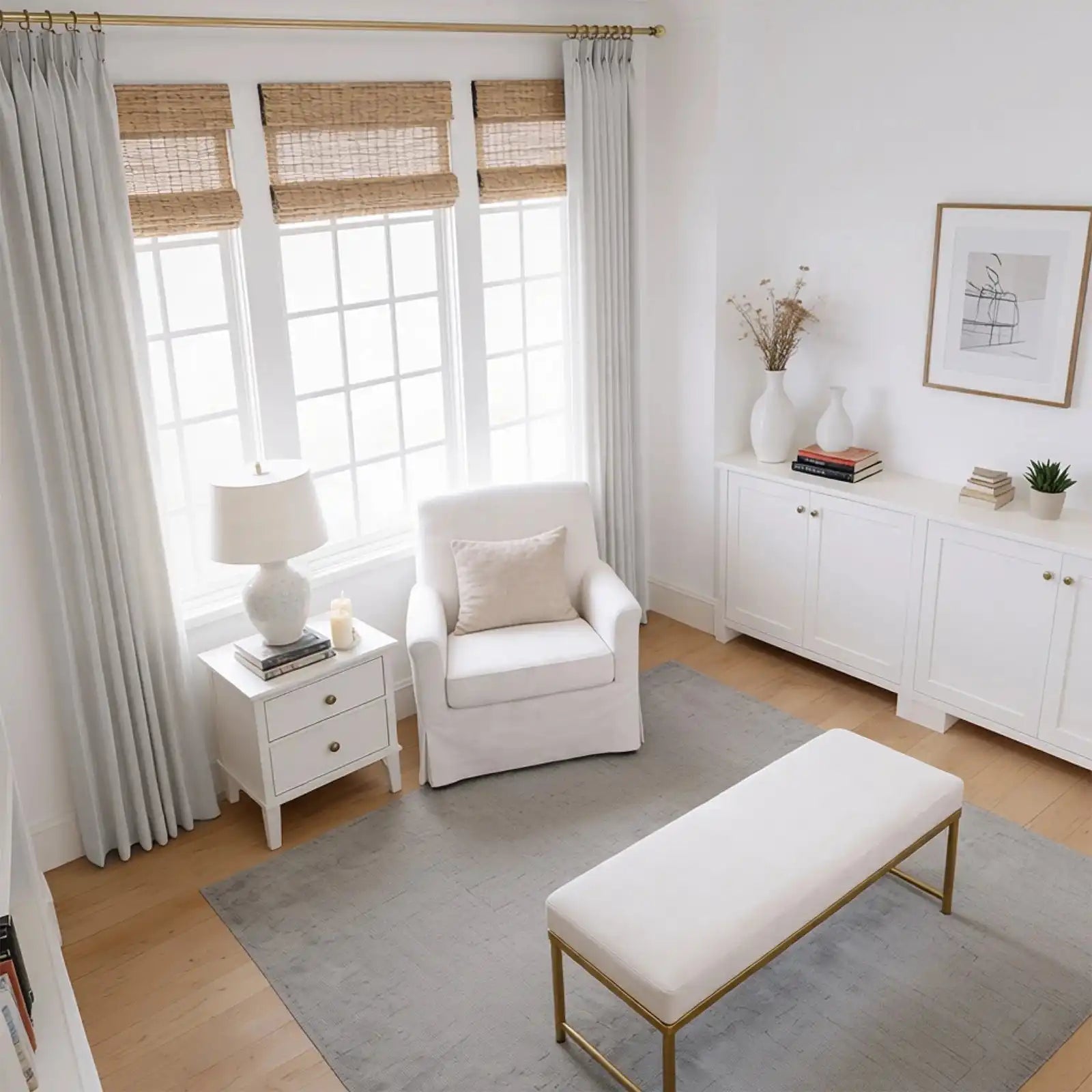 Lacey Herringbone Texture Linen Blend Curtains