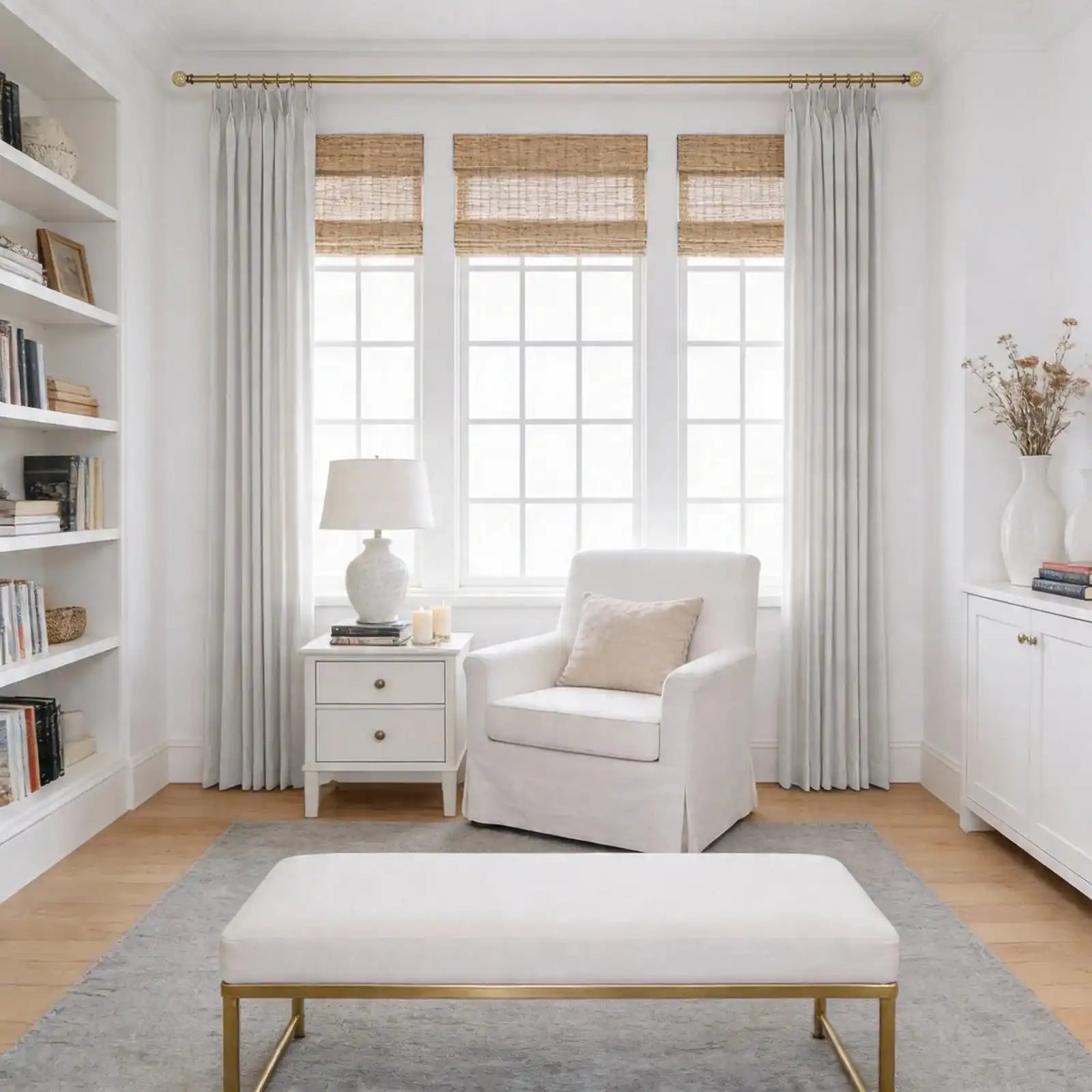 Lacey Herringbone Texture Linen Blend Curtains