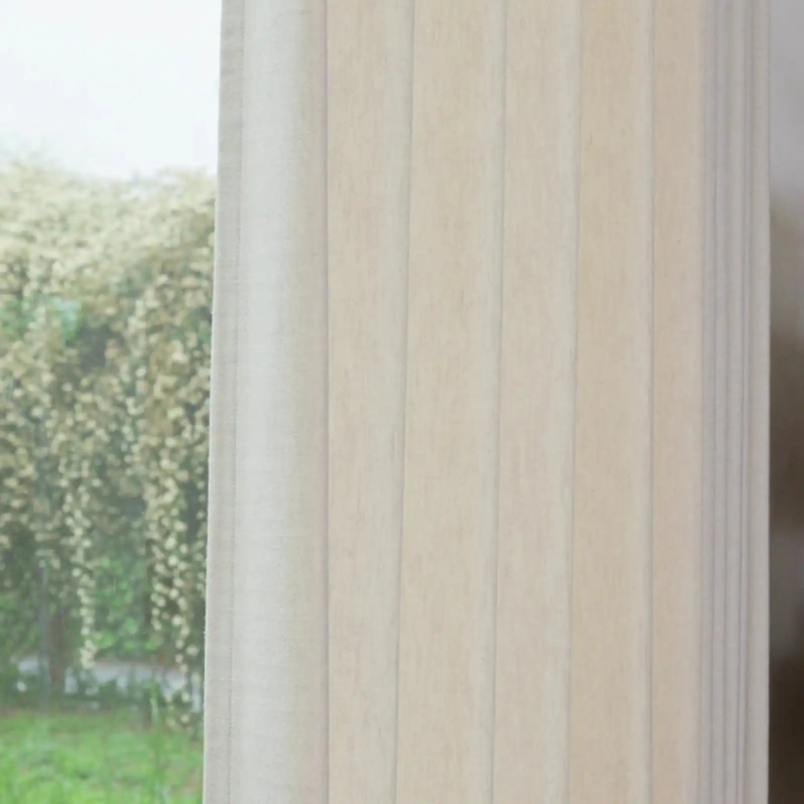 Lacey Herringbone Texture Linen Blend Curtains