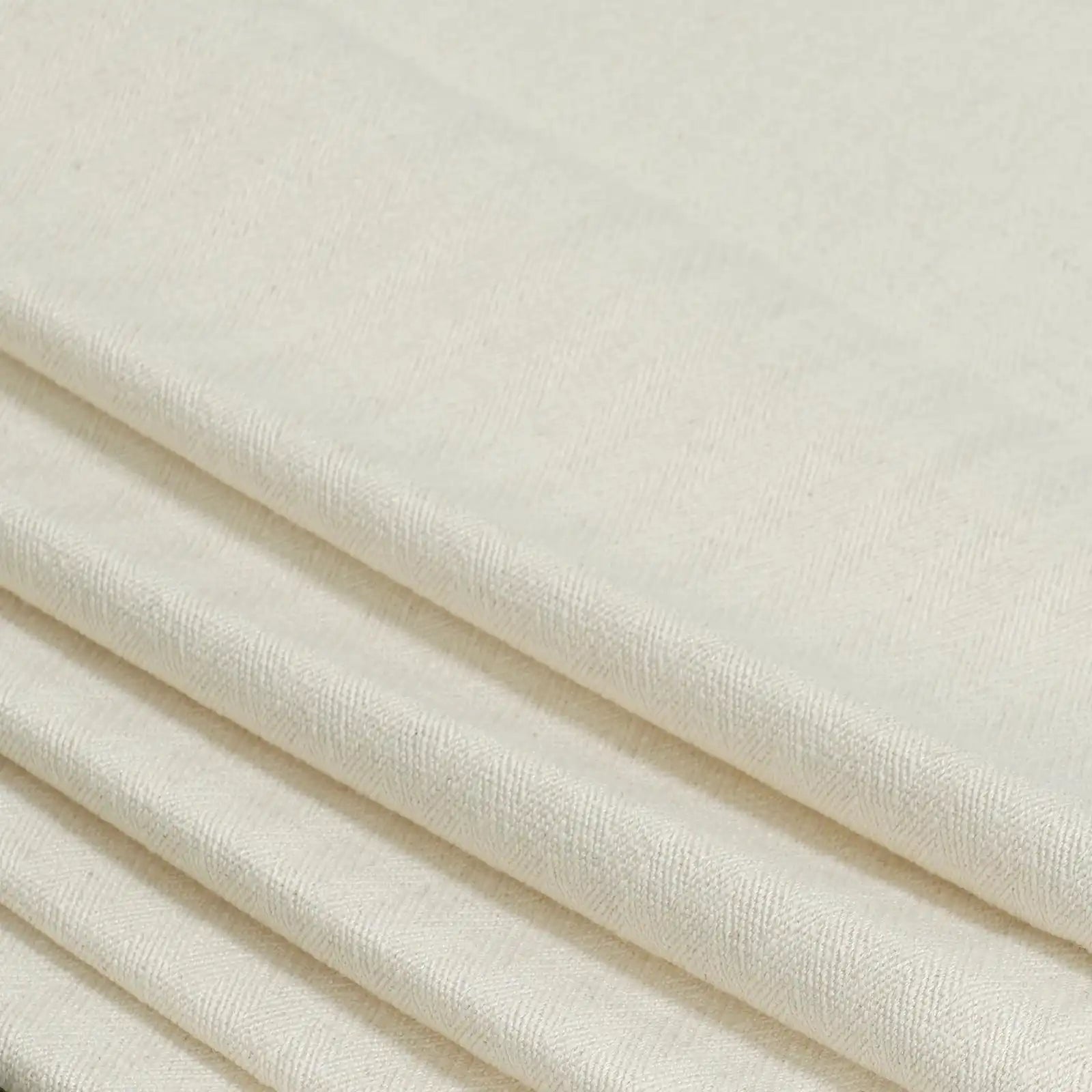 Lacey Herringbone Texture Linen Blend Curtains