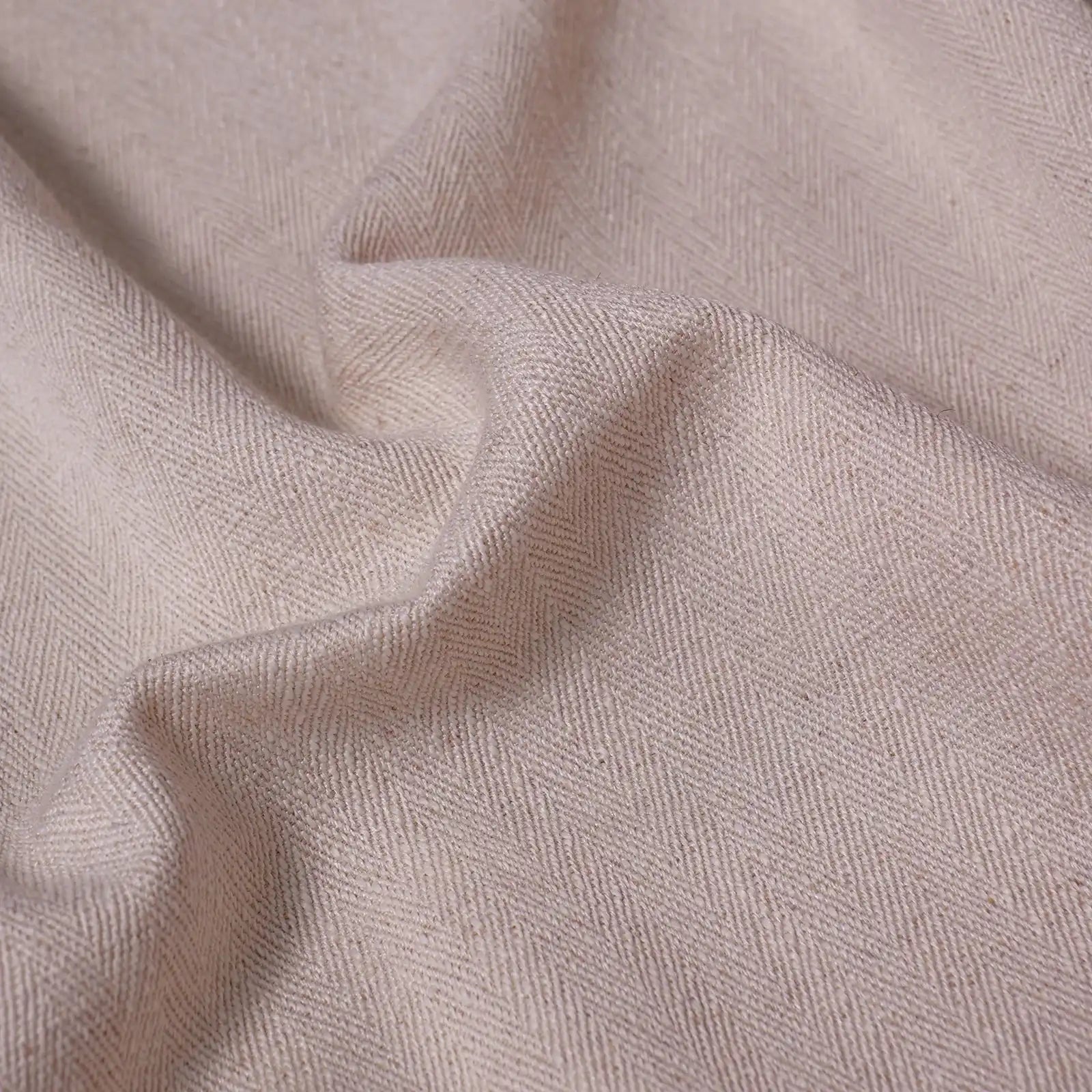 Lacey Herringbone Texture Linen Blend Curtains