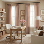 Lacey Herringbone Texture Linen Blend Curtains