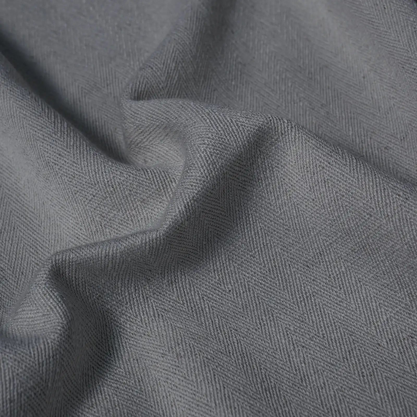 Lacey Herringbone Texture Linen Blend Curtains