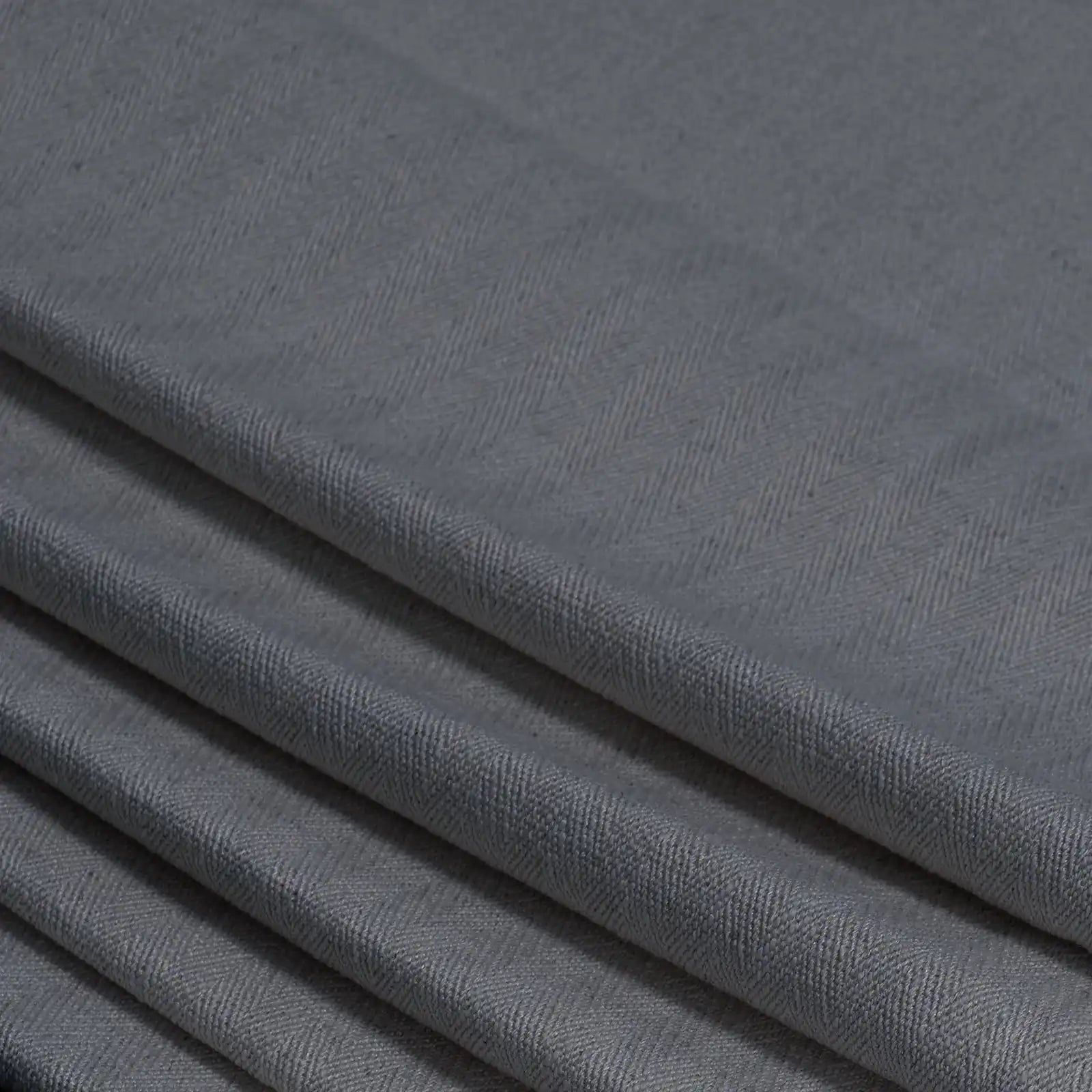 Lacey Herringbone Texture Linen Blend Curtains