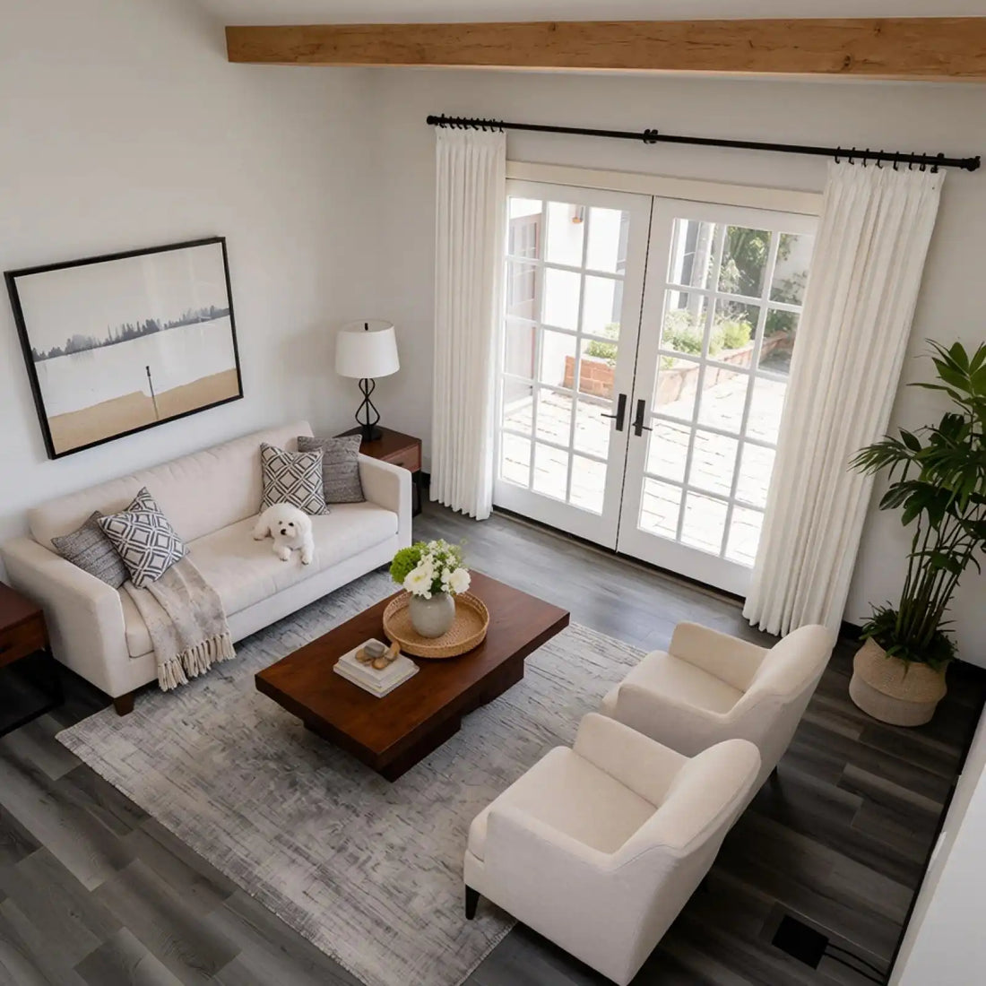 Lacey Herringbone Texture Linen Blend Curtains