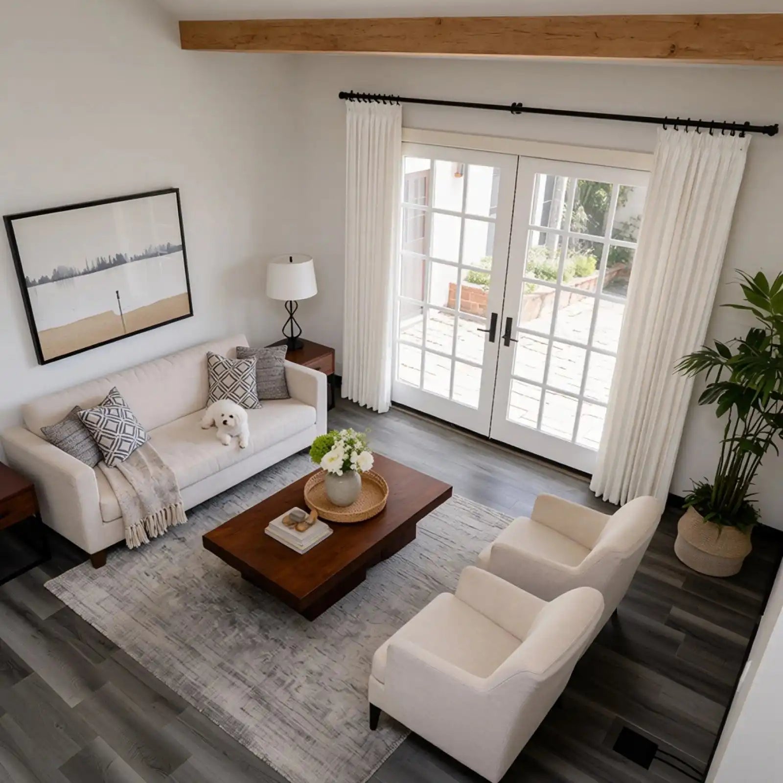 Lacey Herringbone Texture Linen Blend Curtains