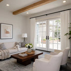 Lacey Herringbone Texture Linen Blend Curtains