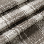 Linda Linen Plaid Striped Curtains