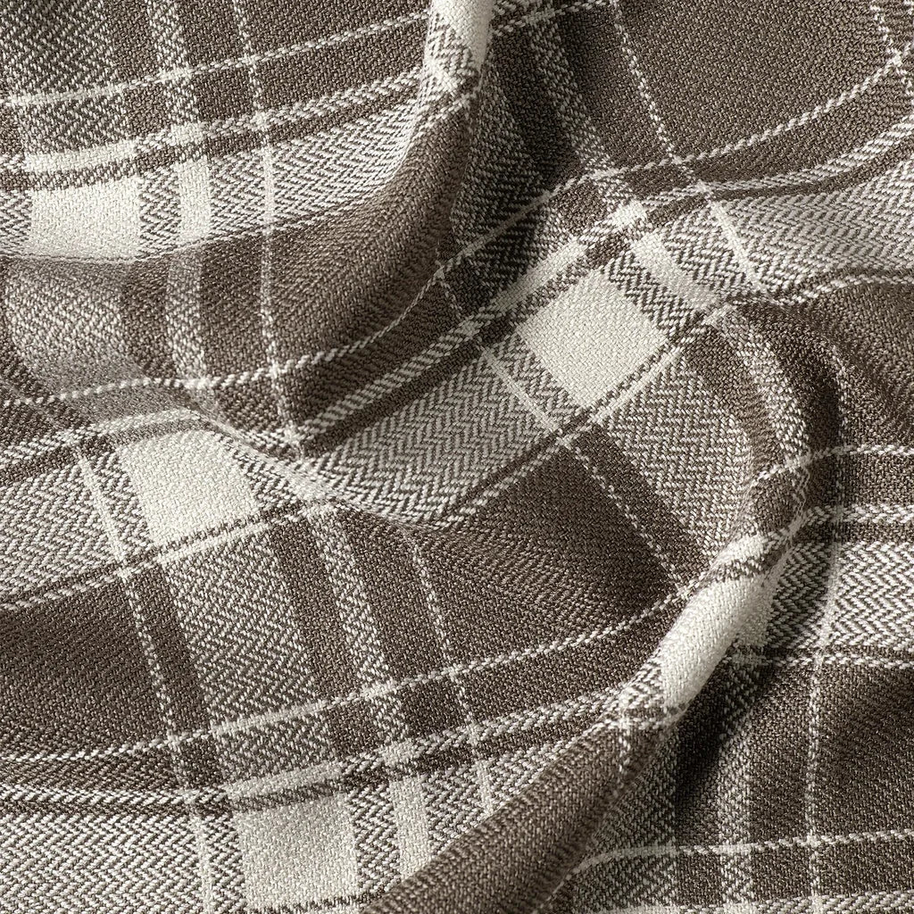 Linda Linen Plaid Striped Curtains