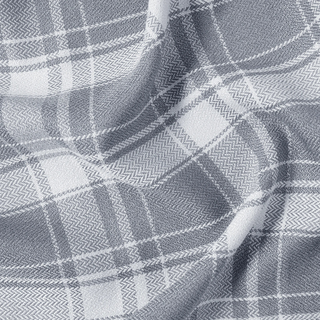 Linda Linen Plaid Striped Curtains