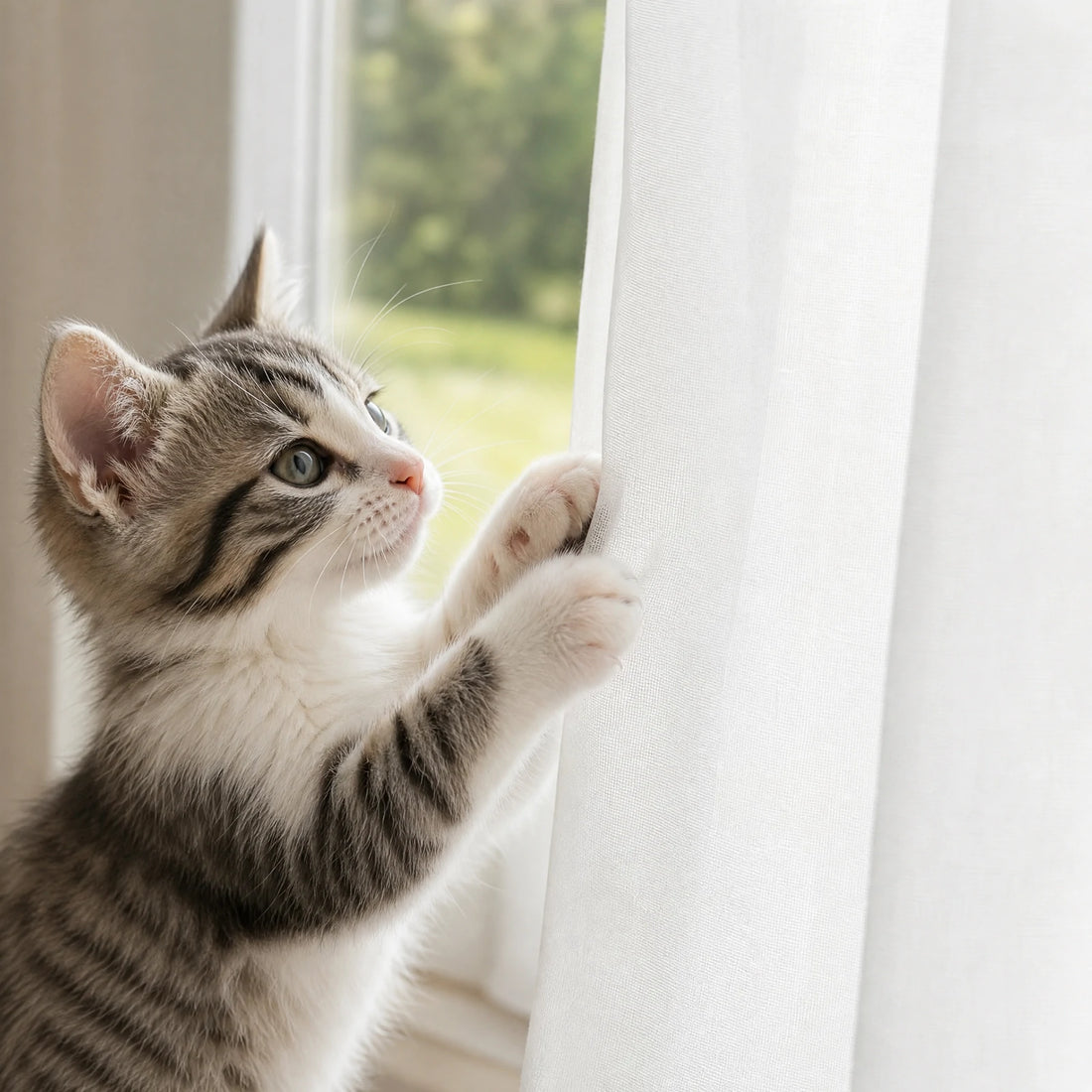 Lola Scratch Resistant Pet-Friendly Sheer Curtain