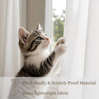 Lola Scratch Resistant Pet-Friendly Sheer Curtain