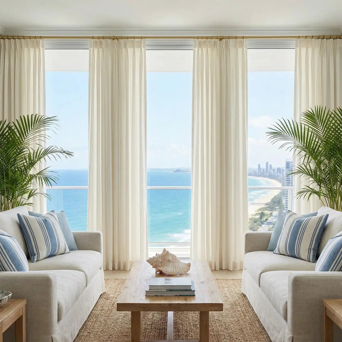 Lucas Cotton Look Blend Curtains