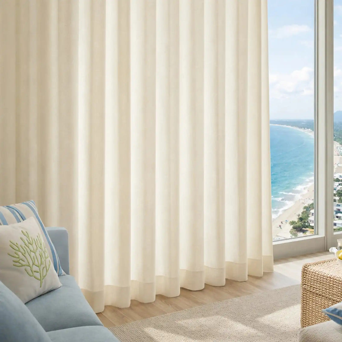 Lucas Cotton Look Blend Curtains