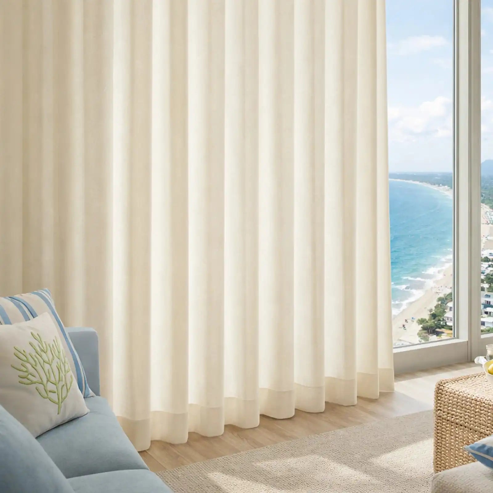 Lucas Cotton Look Blend Curtains