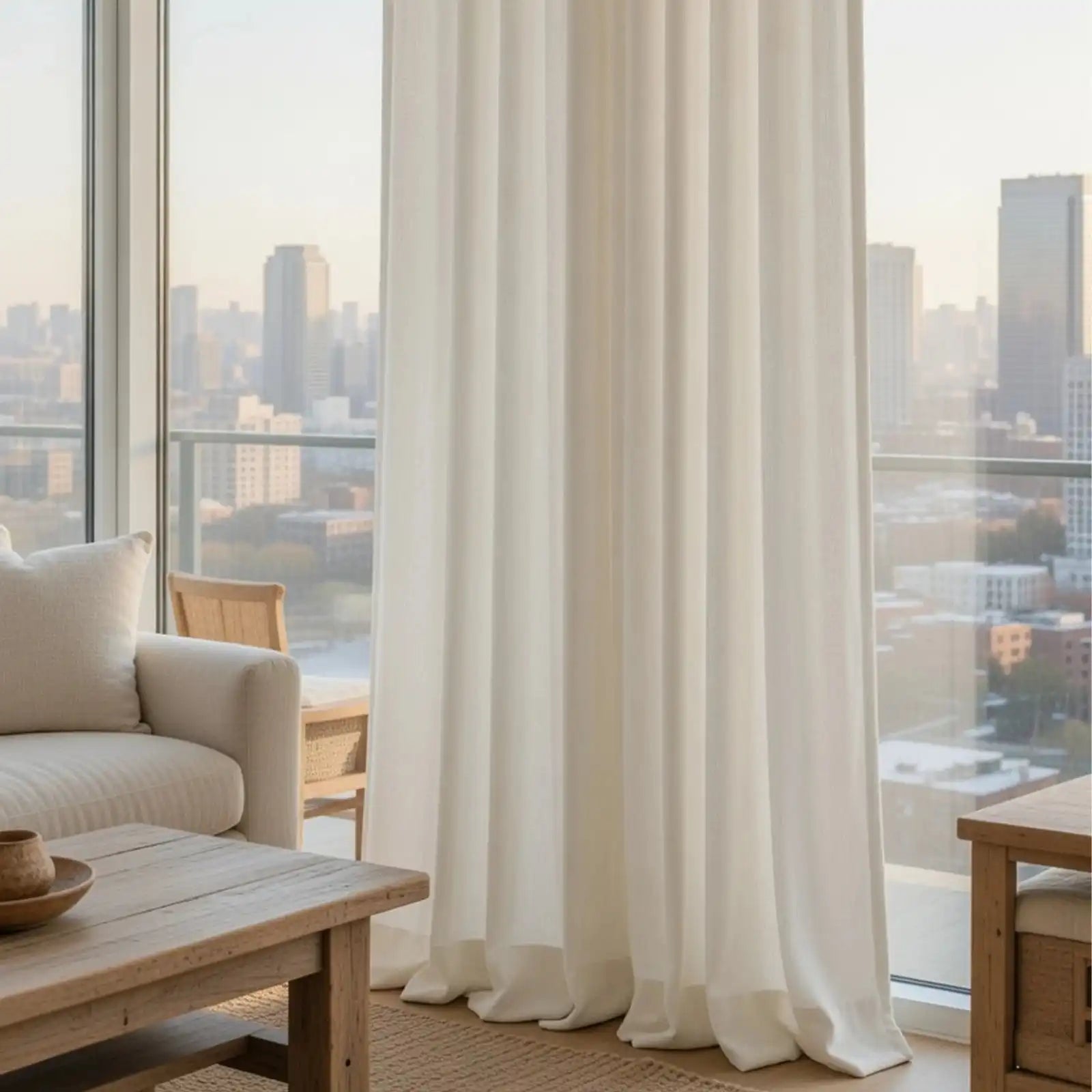 Lucas Cotton Look Blend Curtains
