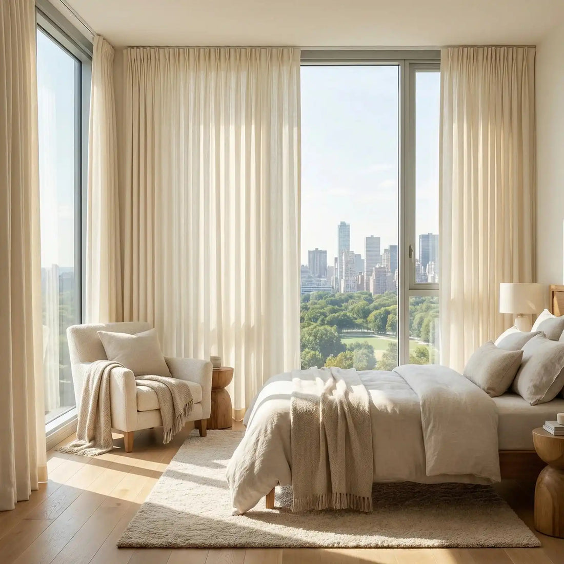 Lucas Cotton Look Blend Curtains