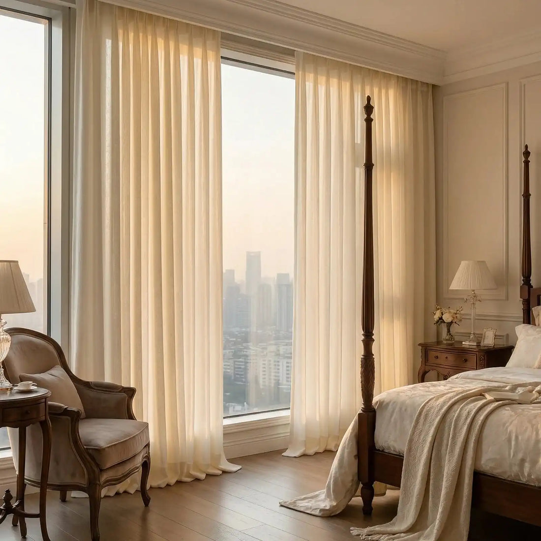 Lucas Cotton Look Blend Curtains