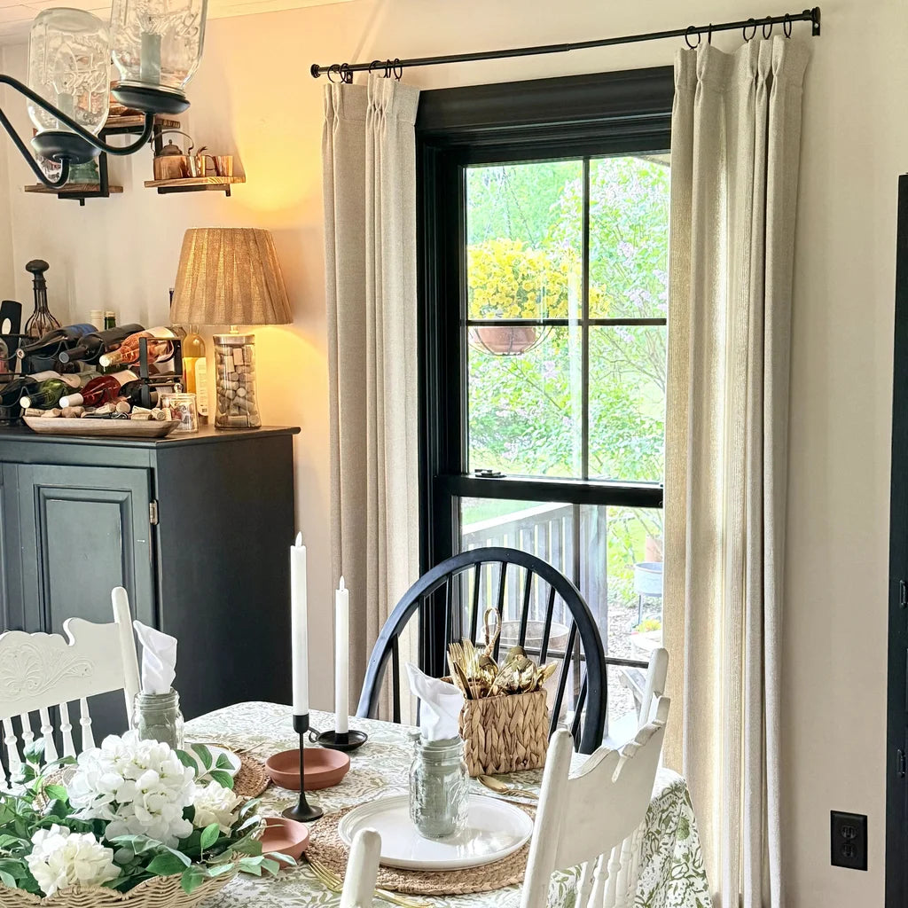 Lucas Cotton Look Blend Curtains