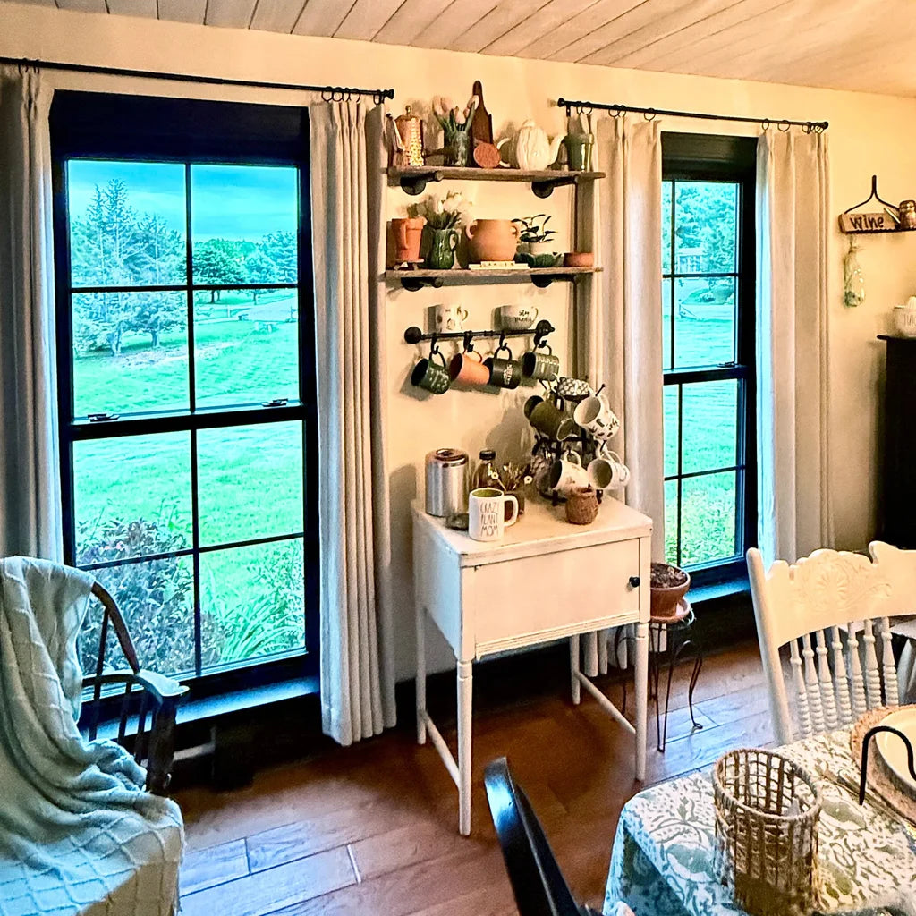 Lucas Cotton Look Blend Curtains