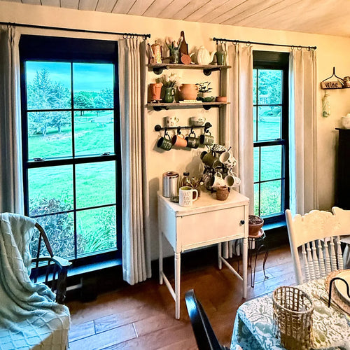 Lucas Cotton Look Blend Curtains