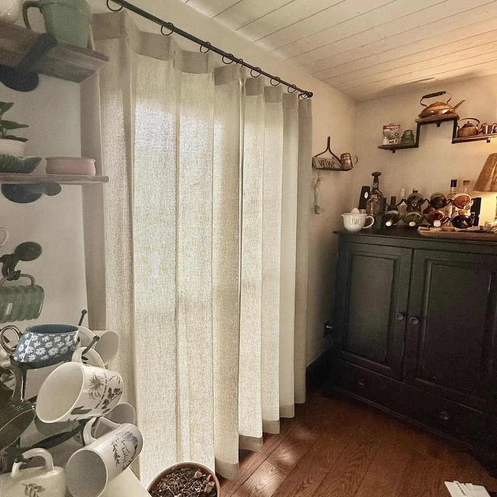 Lucas Cotton Look Blend Curtains
