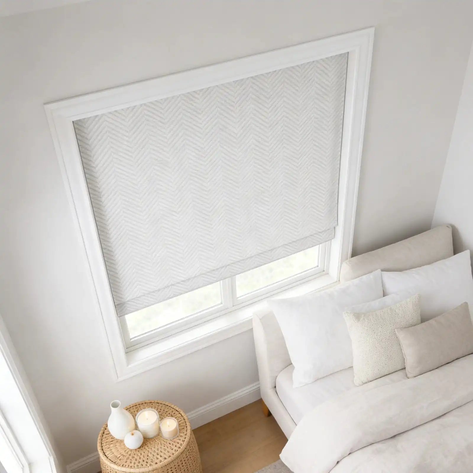 Mason Chevron Pattern Roman Shades