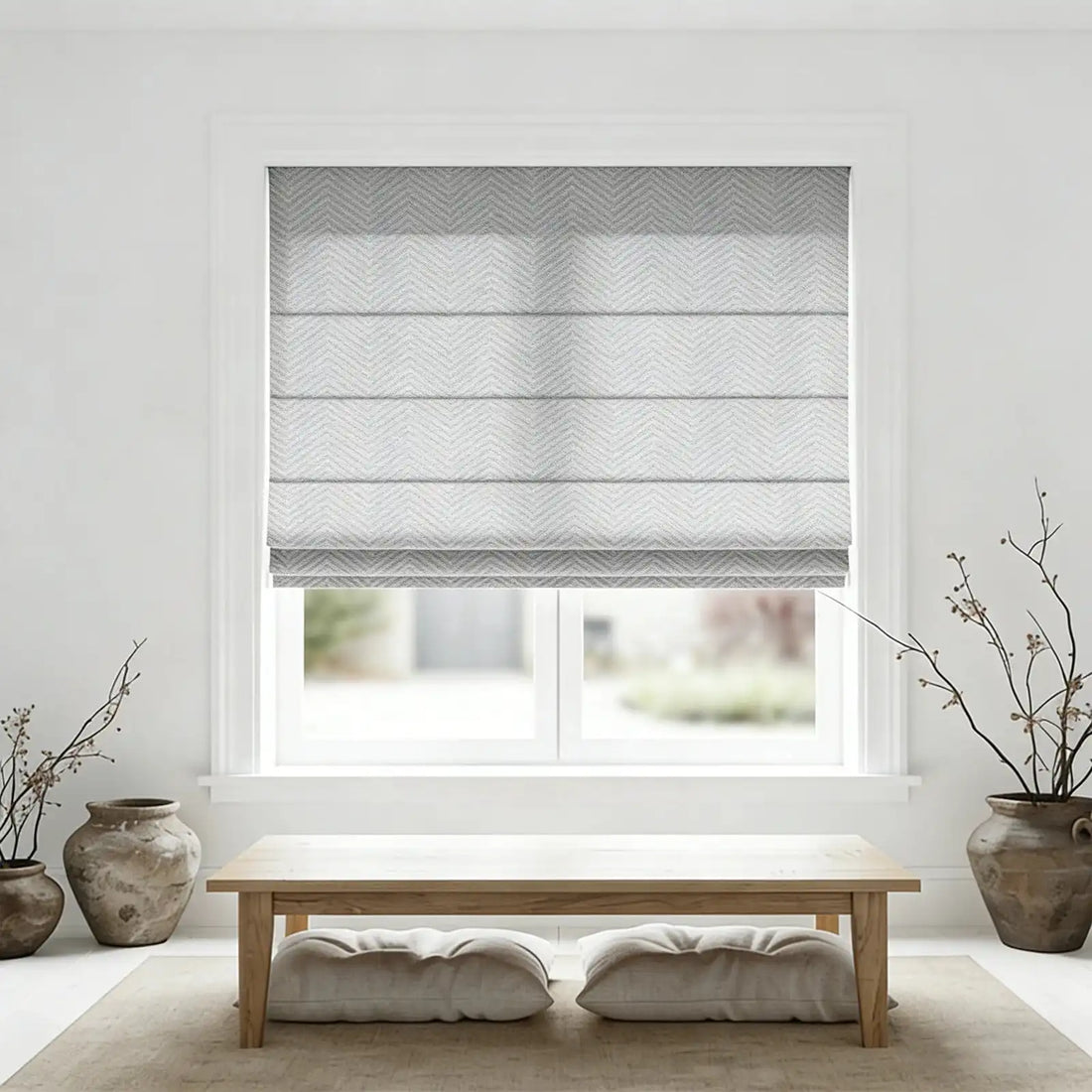 Mason Chevron Pattern Roman Shades