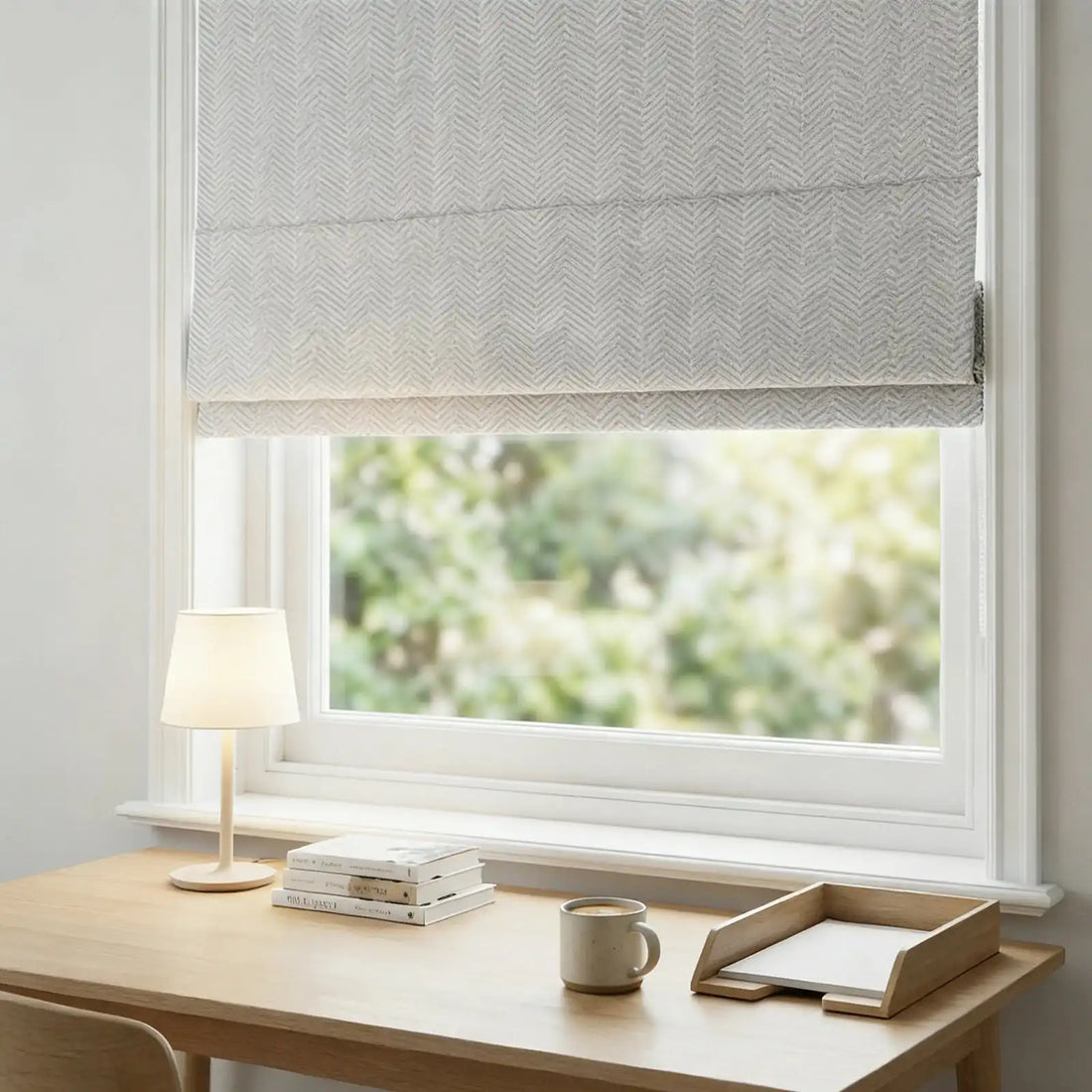 Mason Chevron Pattern Roman Shades