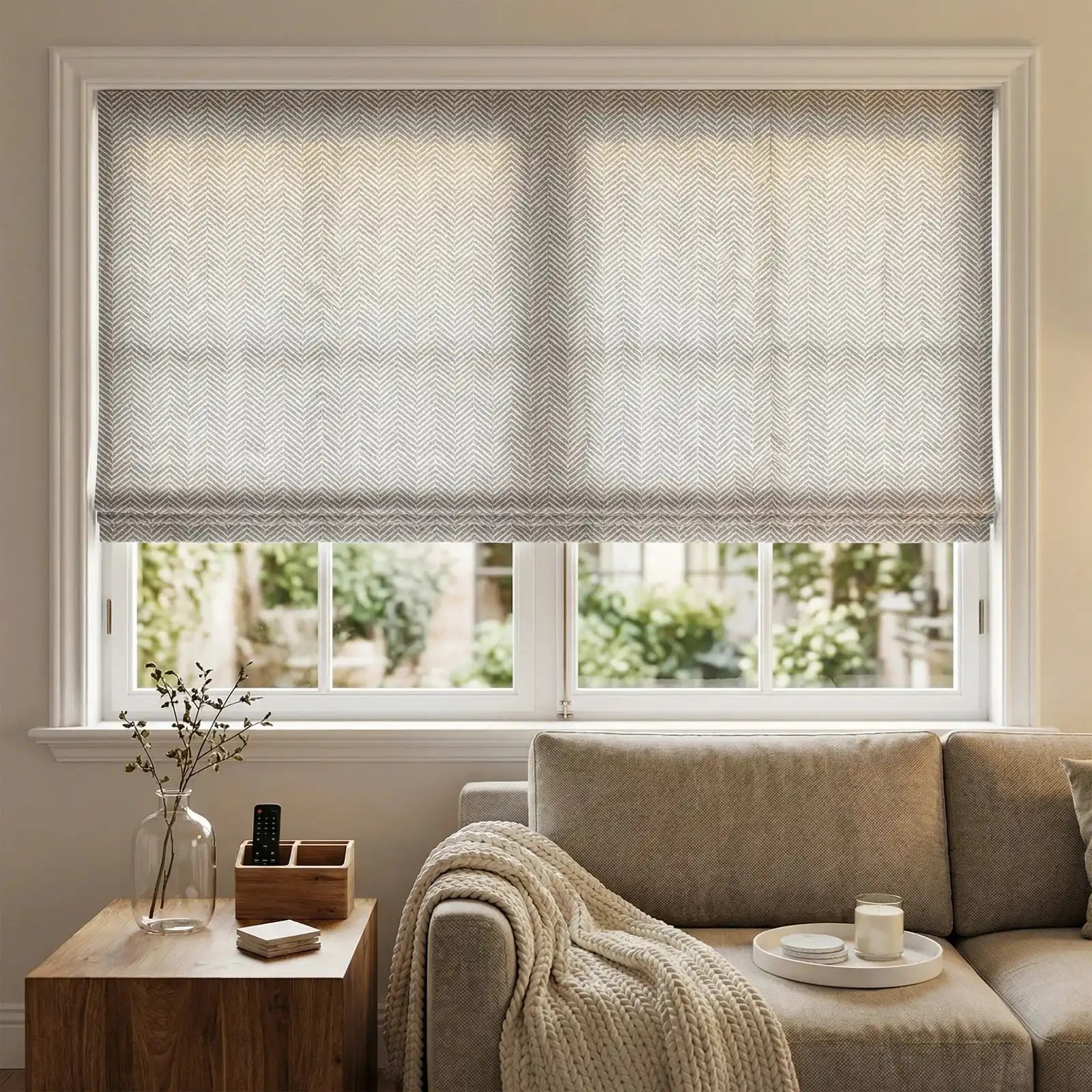 Mason Chevron Pattern Roman Shades