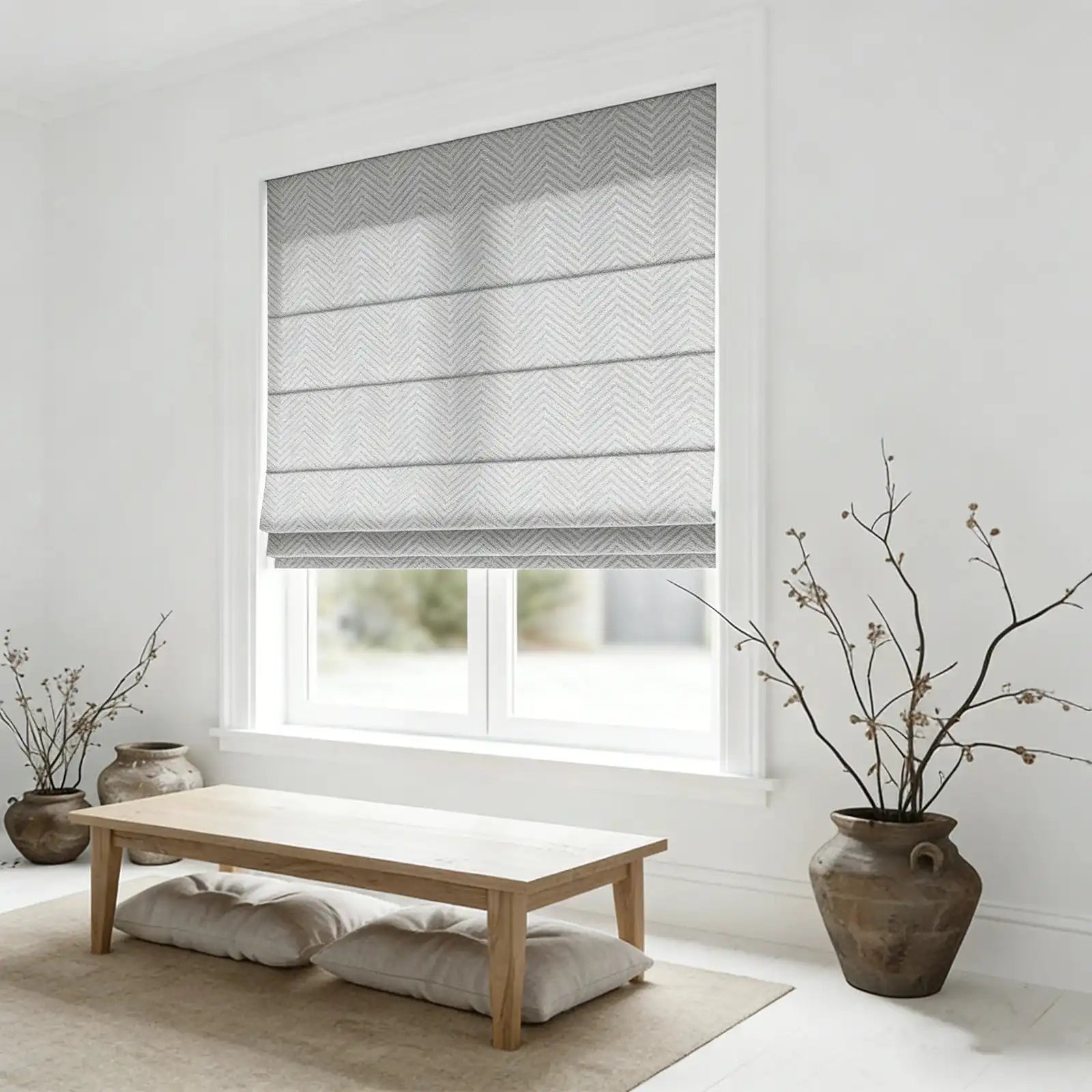 Mason Chevron Pattern Roman Shades