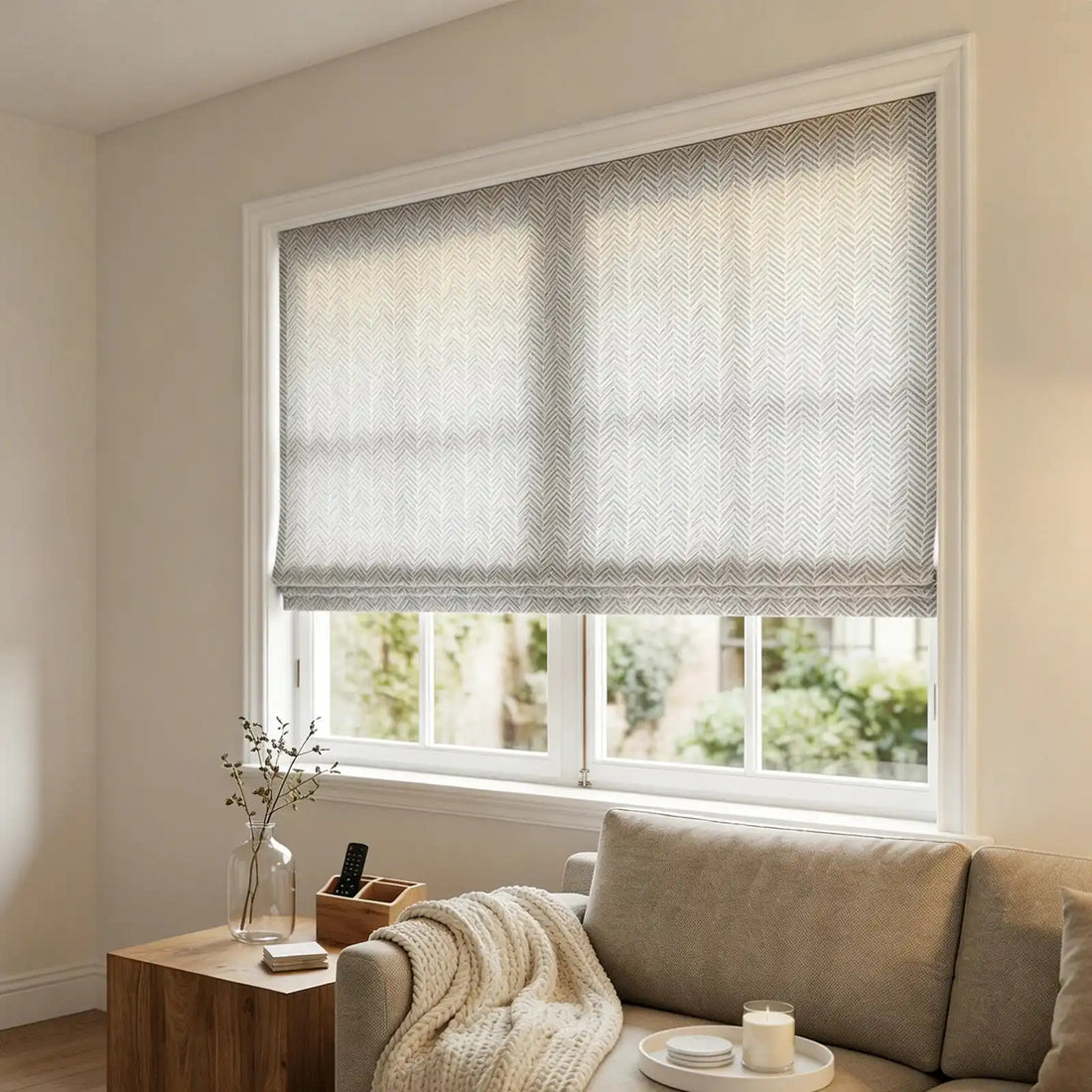 Mason Chevron Pattern Roman Shades