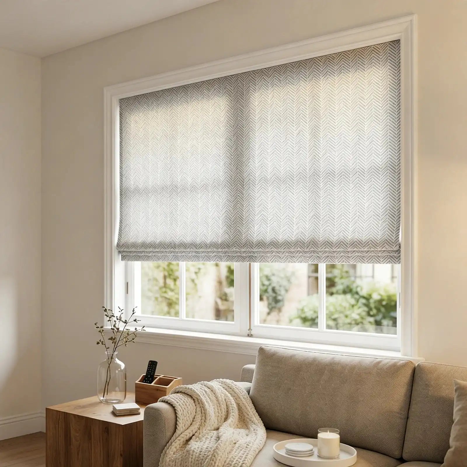Mason Chevron Pattern Roman Shades