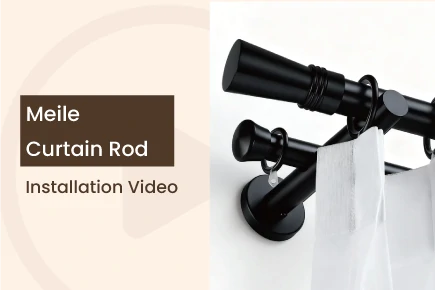 Meile Curtain Rod Installation