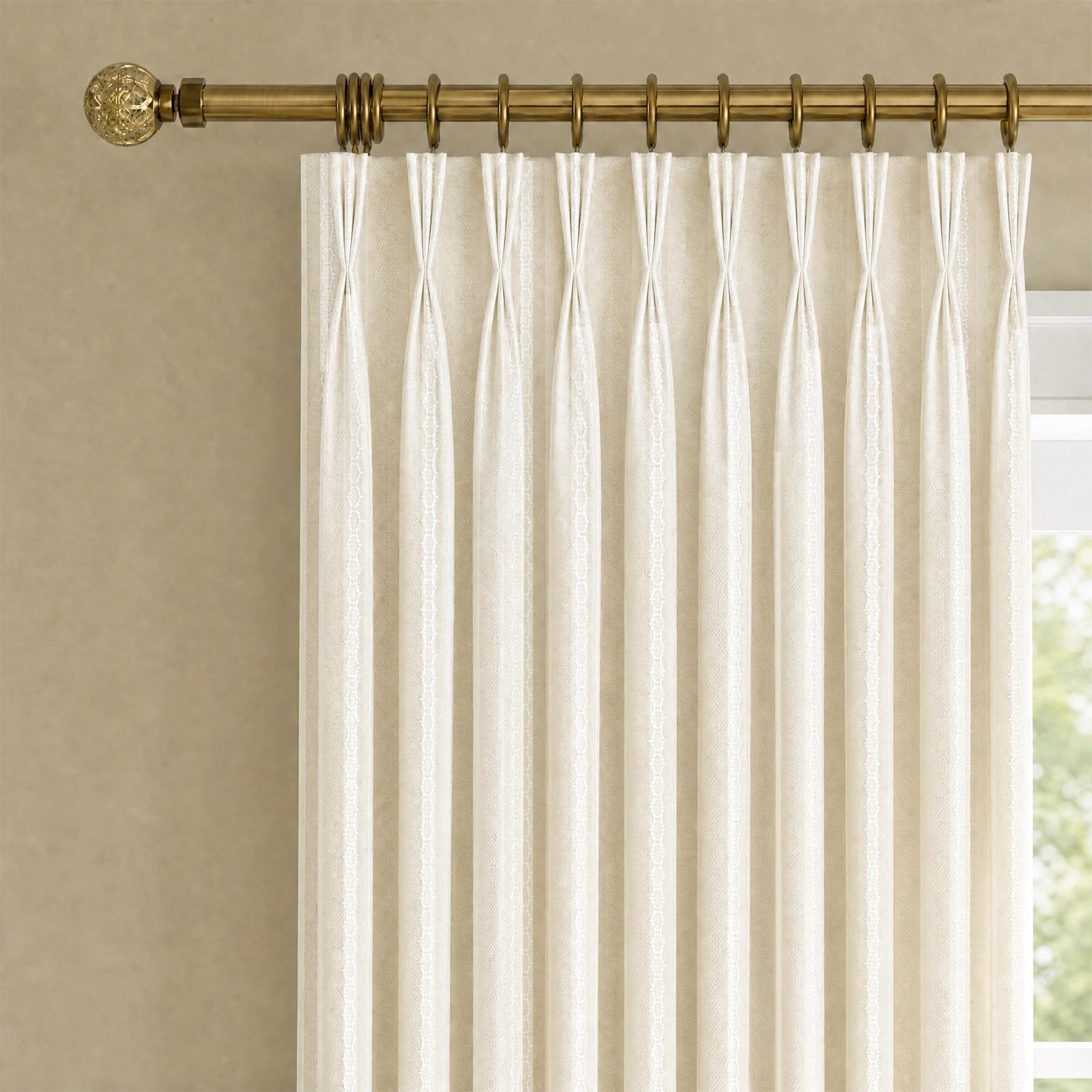 Ocean Woven Stripes Curtains