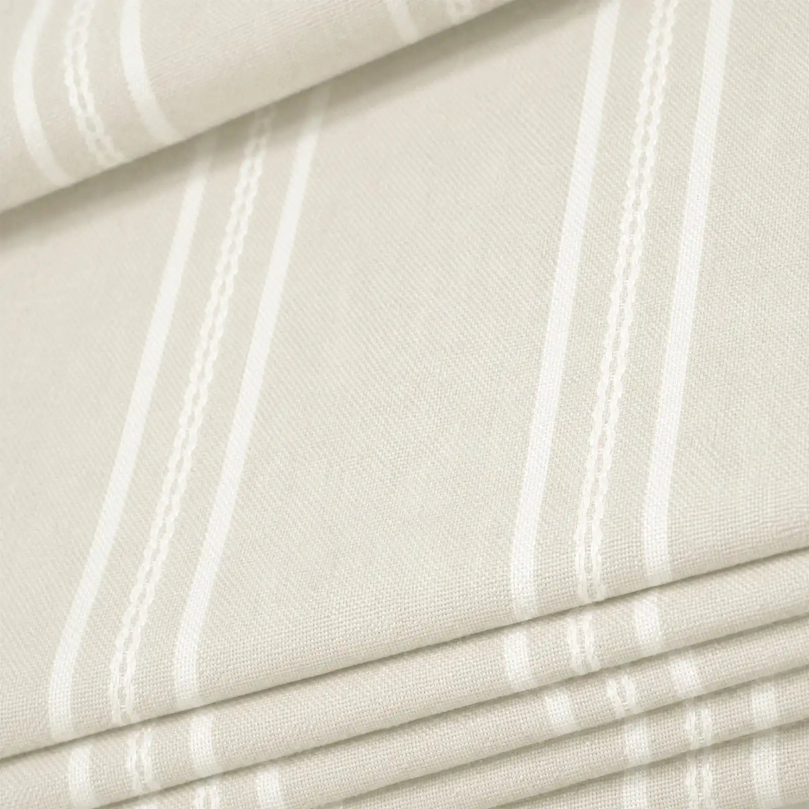 Ocean Woven Stripes Roman Shades