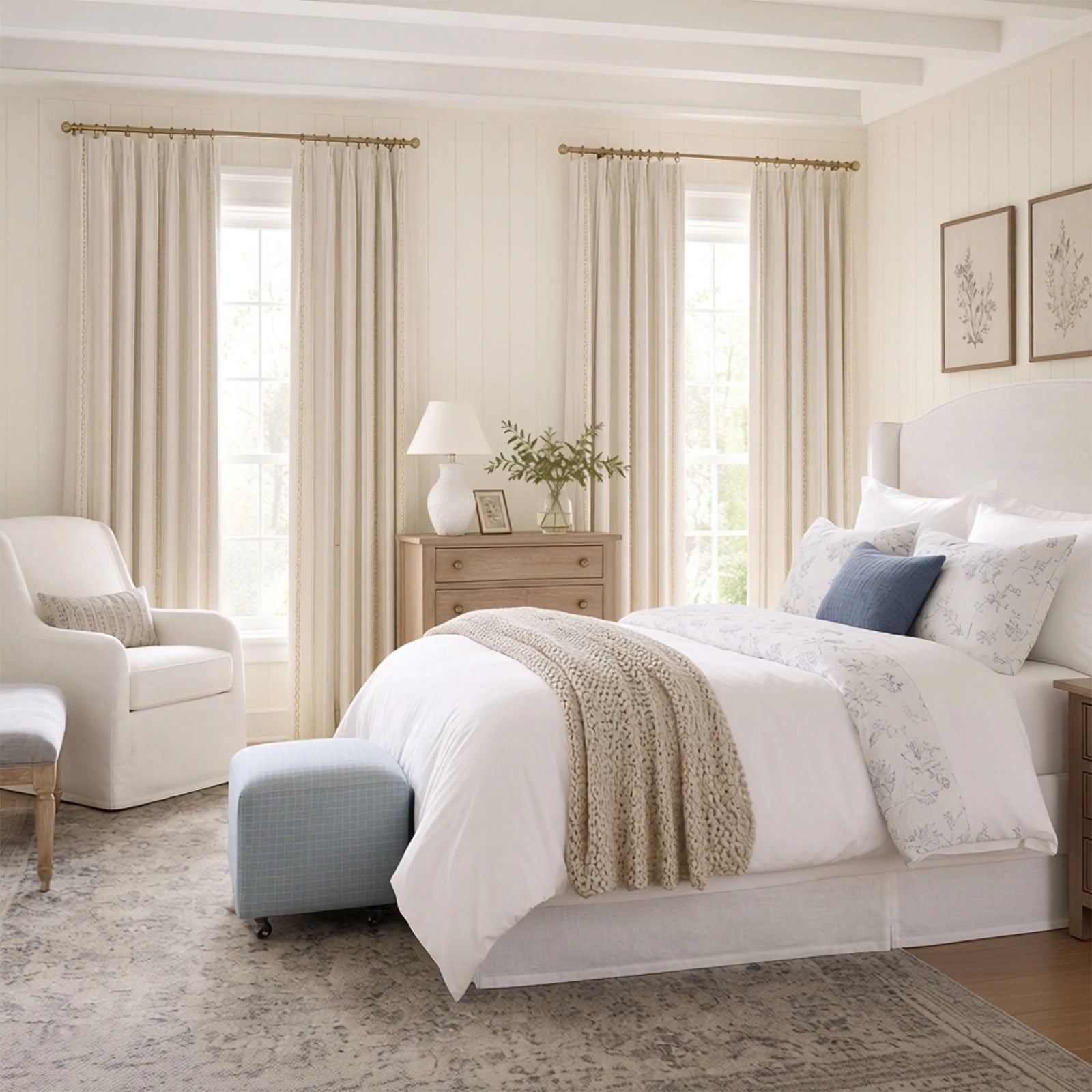Ocean Woven Stripes Curtains