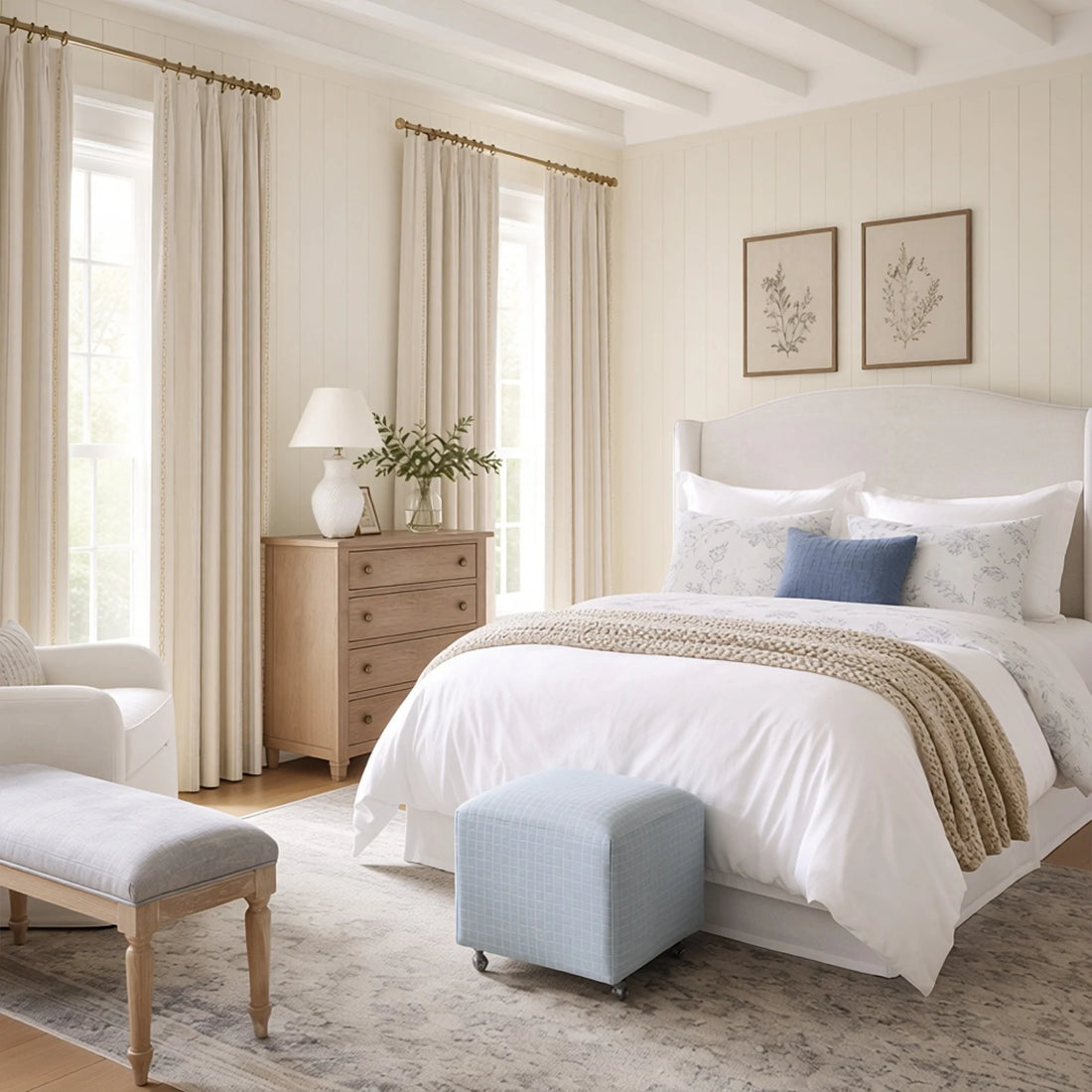 Ocean Woven Stripes Curtains