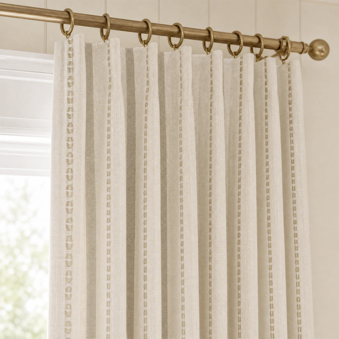 Ocean Woven Stripes Curtains