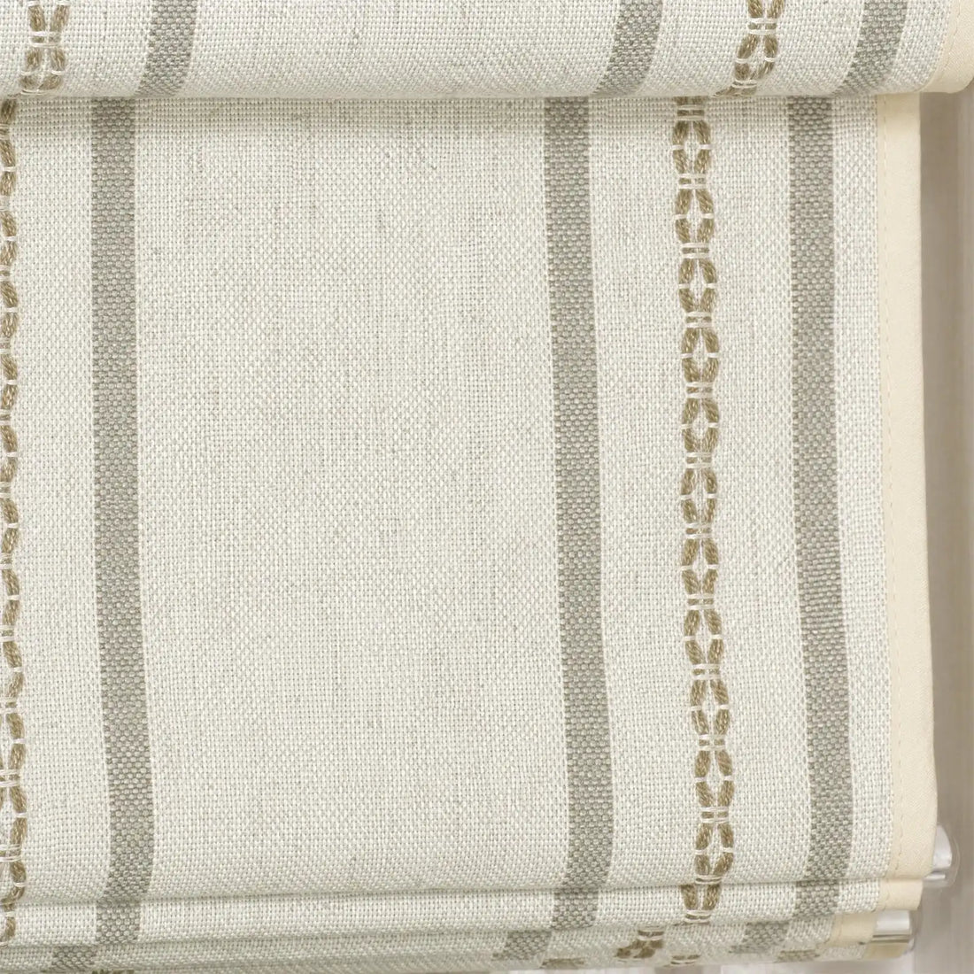 Ocean Woven Stripes Roman Shades