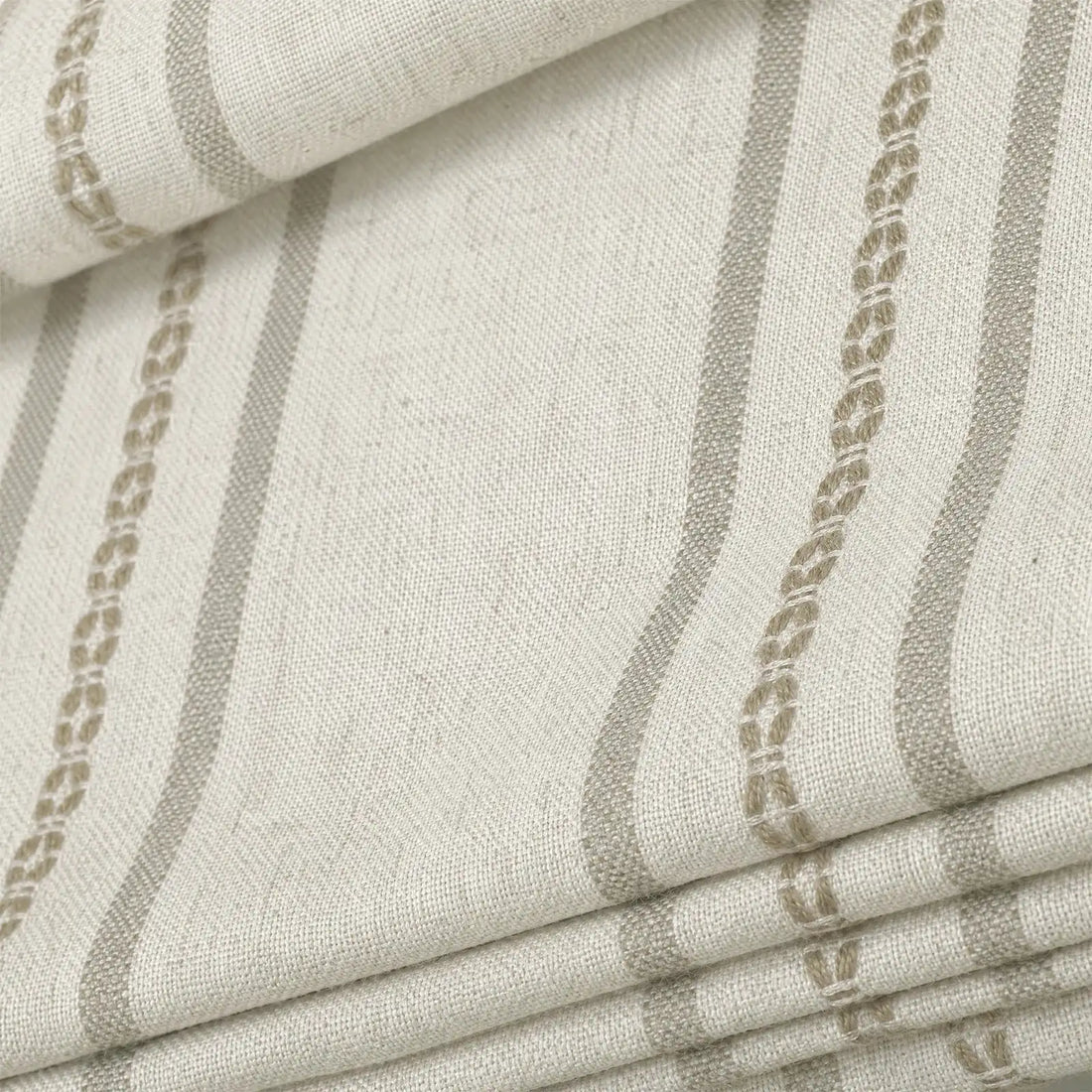 Ocean Woven Stripes Roman Shades