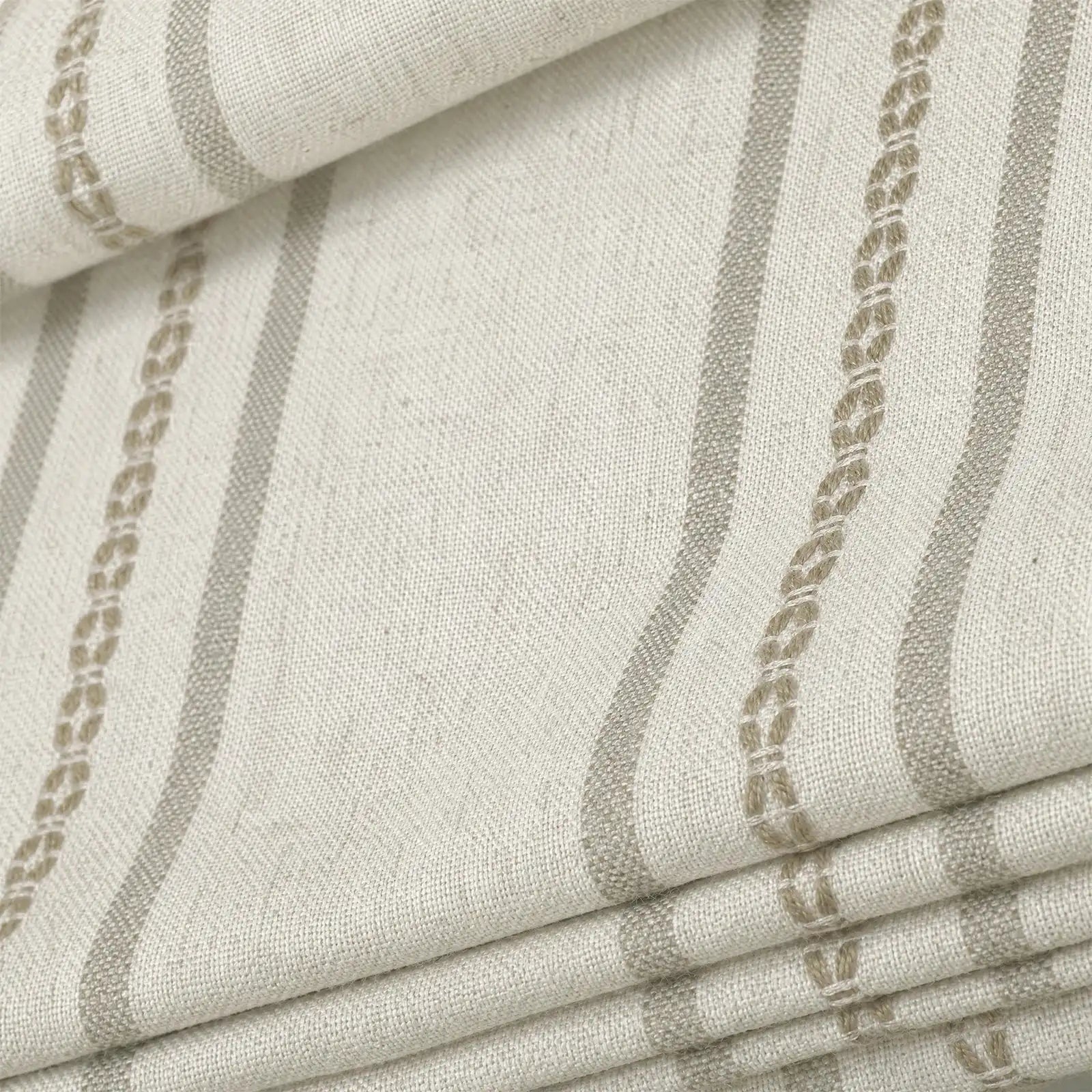 Ocean Woven Stripes Roman Shades