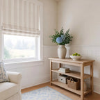 Ocean Woven Stripes Roman Shades