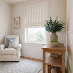 Ocean Woven Stripes Roman Shades