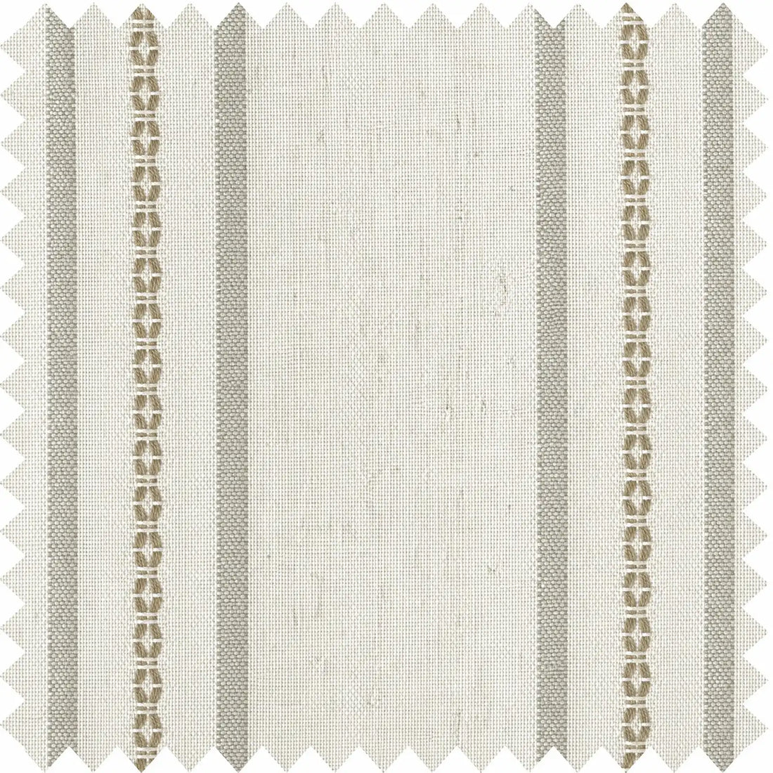 Ocean-Brown Stripes on Linen