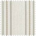 Ocean-Brown Stripes on Linen