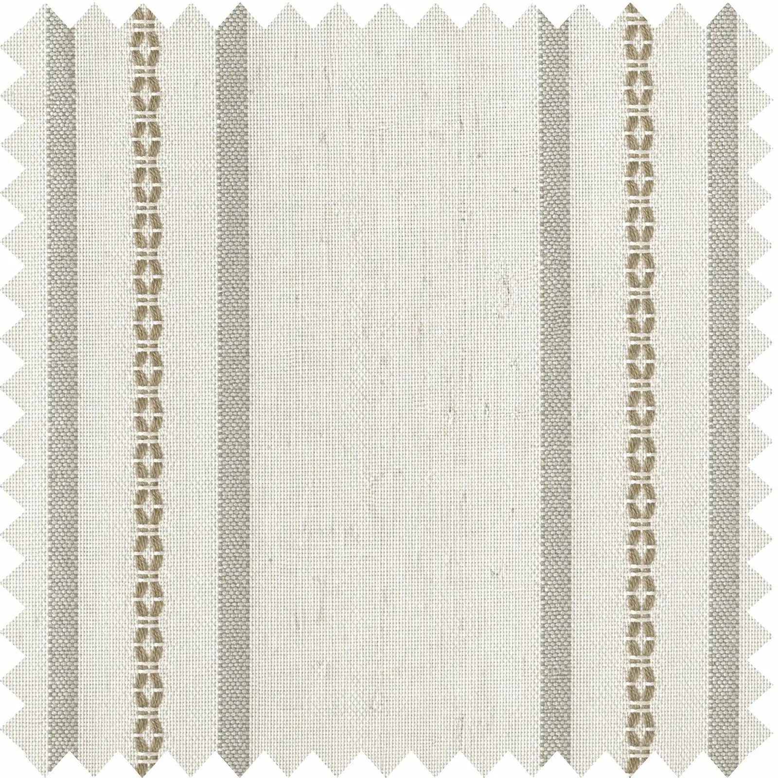 Ocean-Brown Stripes on Linen